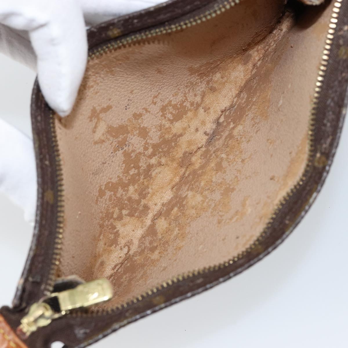 LOUIS VUITTON Monogram Bucket GM Accessory Pouch LV Auth 144294