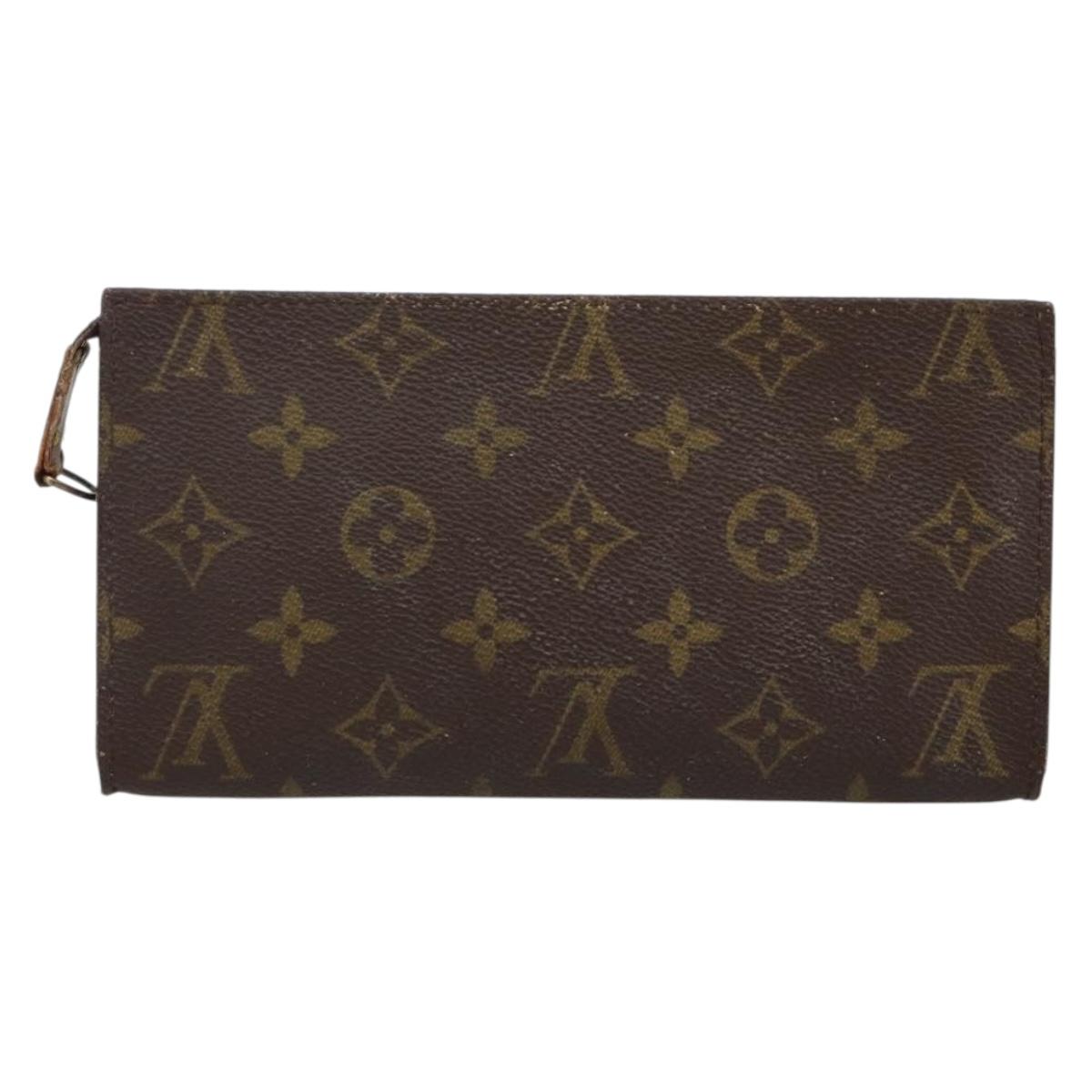 LOUIS VUITTON Monogram Bucket GM Accessory Pouch LV Auth 144294