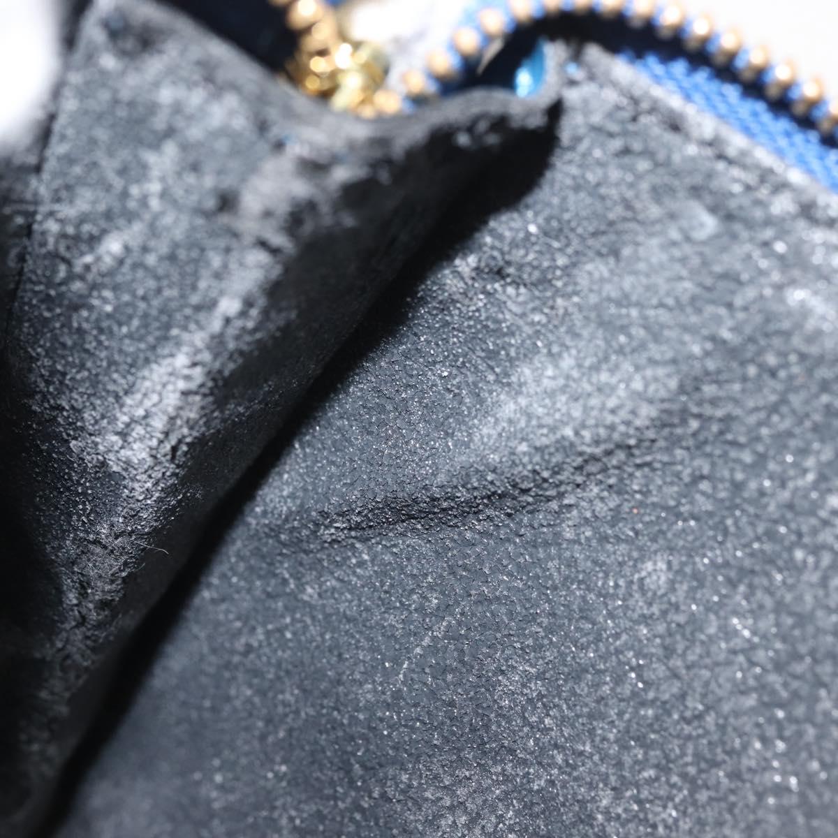 LOUIS VUITTON Epi Pochette Accessoires Pouch Blue M52985 LV Auth 144296