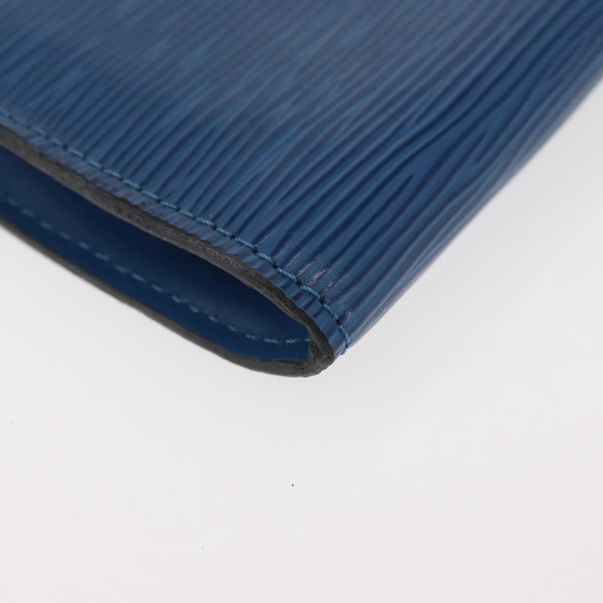 LOUIS VUITTON Epi Pochette Accessoires Pouch Blue M52985 LV Auth 144296