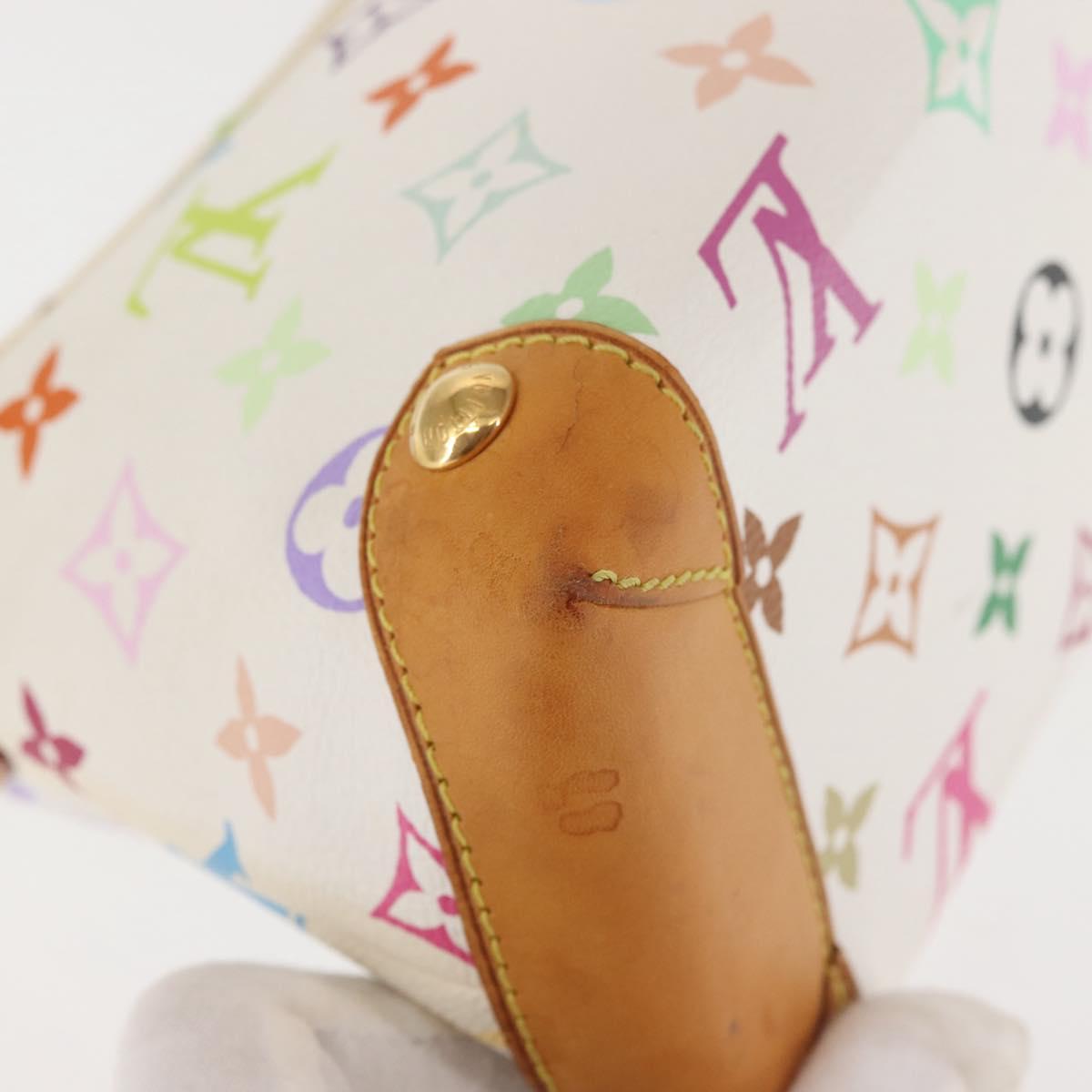 LOUIS VUITTON Monogram Multicolor Eliza Shoulder Bag White M40098 LV Auth 144297