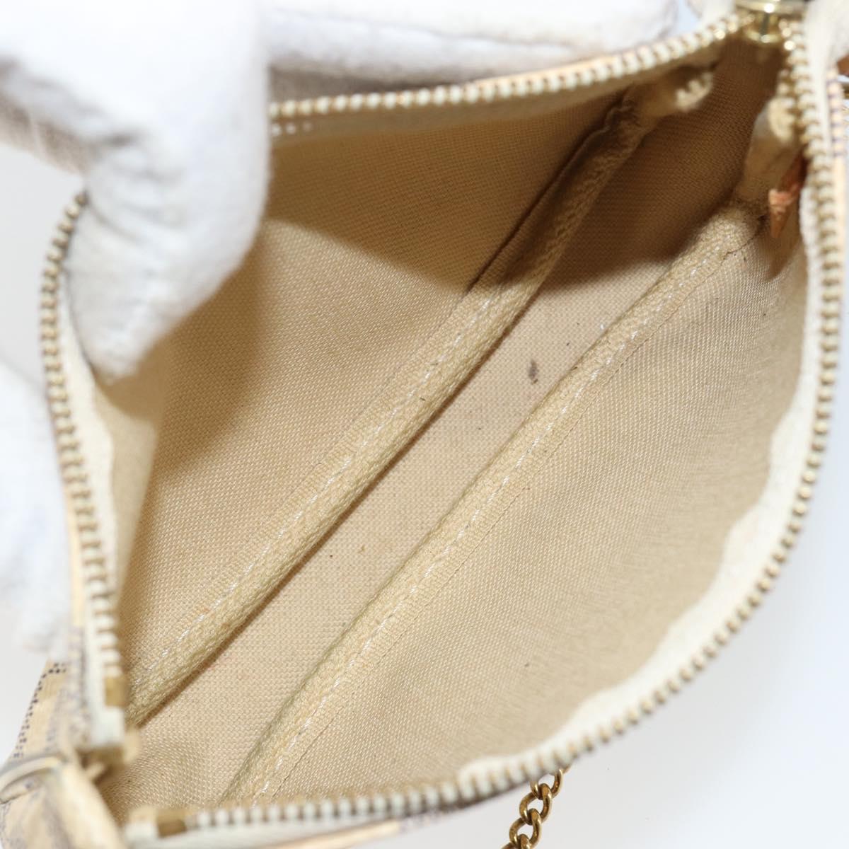 LOUIS VUITTON Damier Azur Mini Pochette Accessoires Pouch N63005 LV Auth 144302