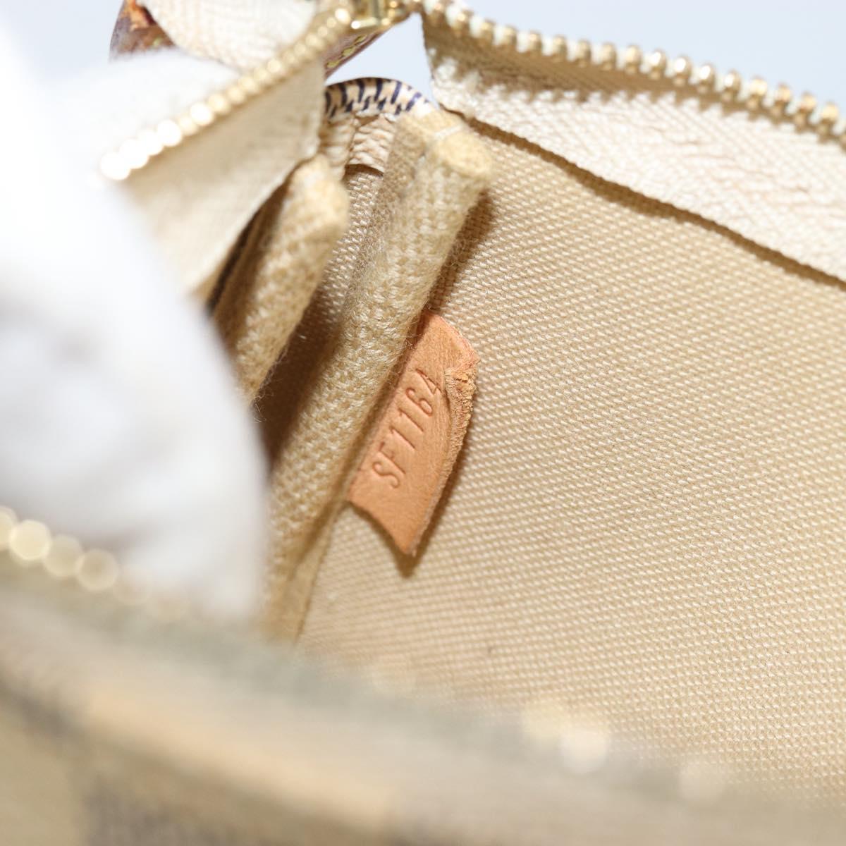 LOUIS VUITTON Damier Azur Mini Pochette Accessoires Pouch N63005 LV Auth 144302