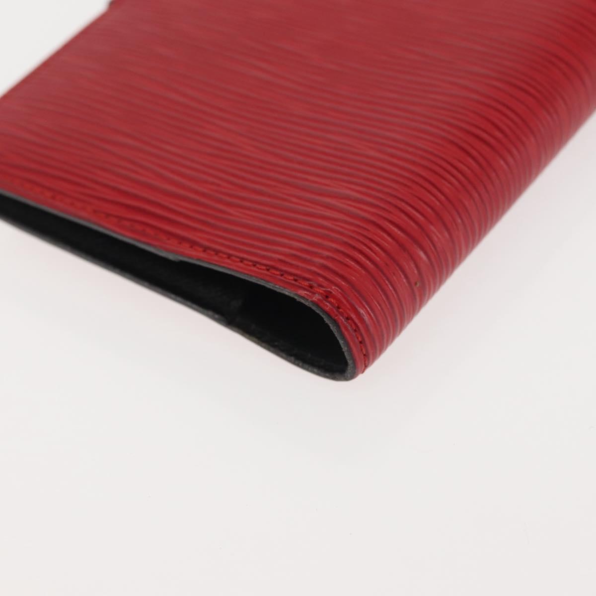 LOUIS VUITTON Epi Agenda PM Day Planner Cover Red R20057 LV Auth 144309