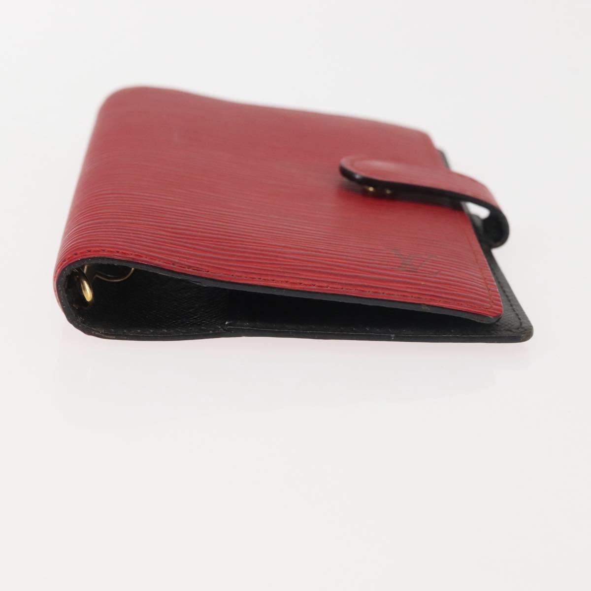 LOUIS VUITTON Epi Agenda PM Day Planner Cover Red R20057 LV Auth 144309