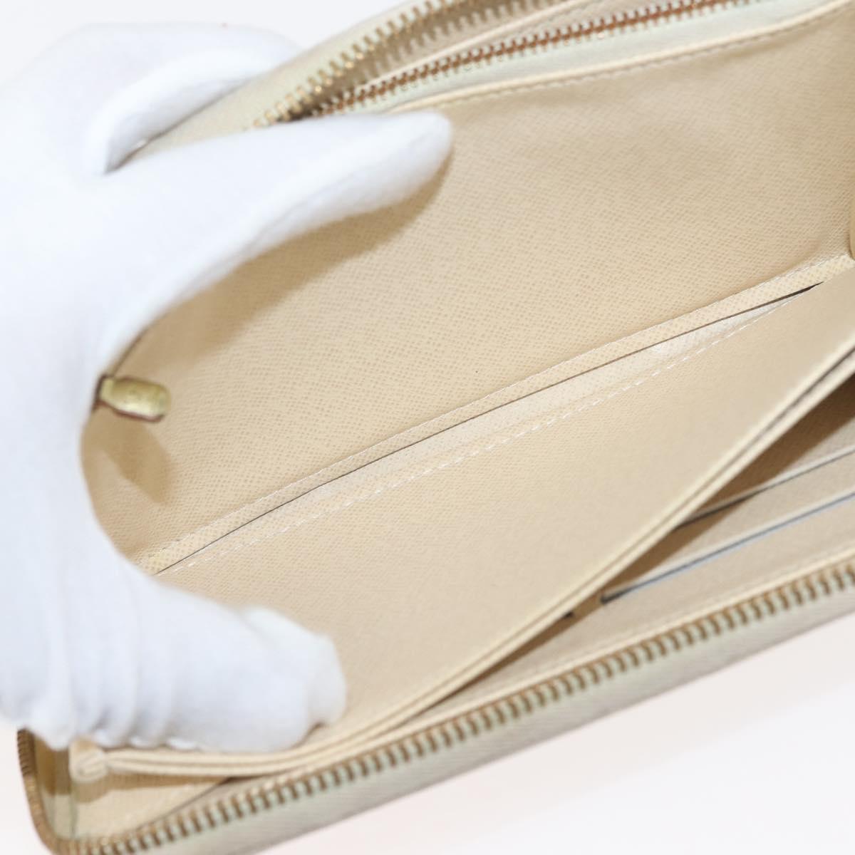 LOUIS VUITTON Damier Azur Zippy Wallet Long Wallet N60019 LV Auth 144314