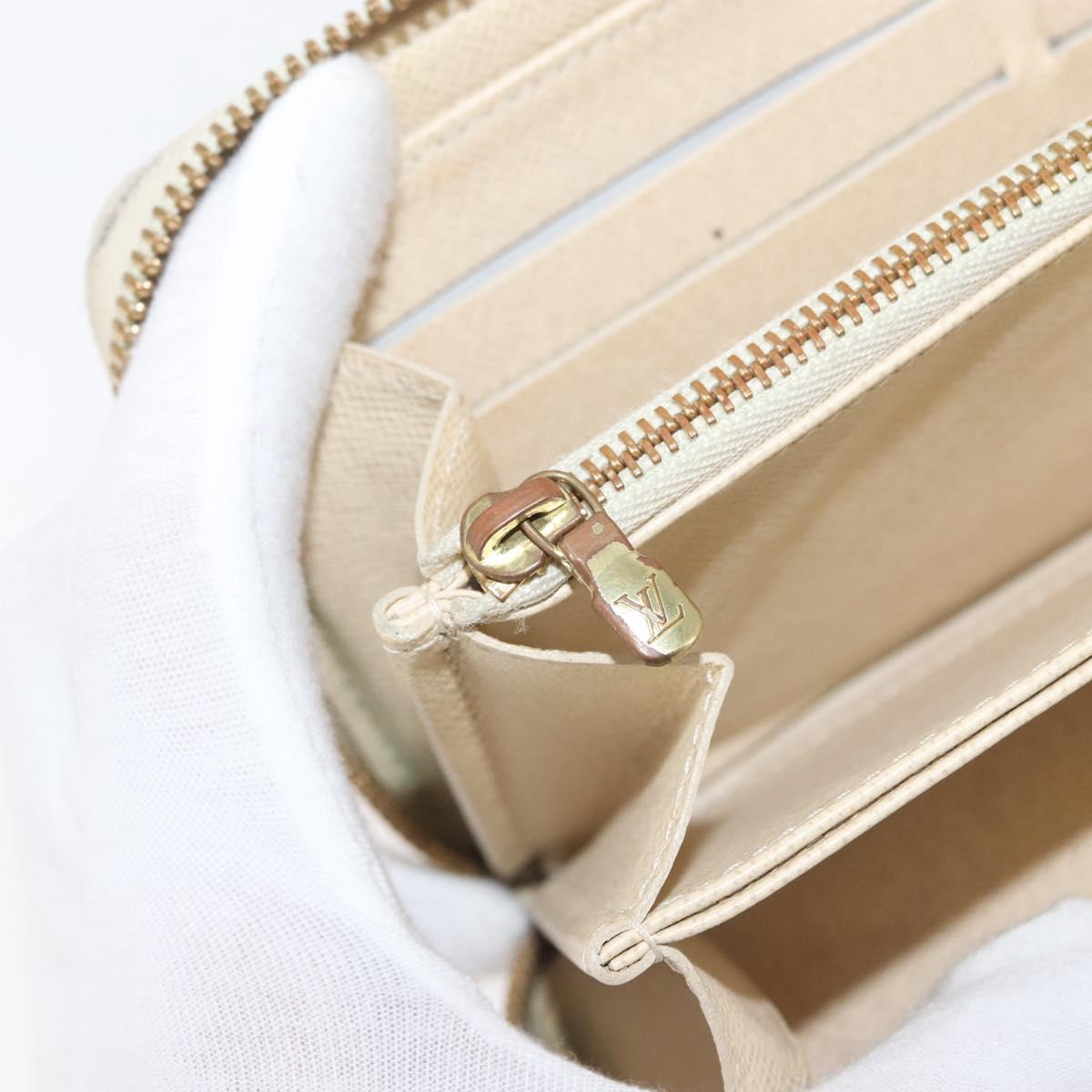 LOUIS VUITTON Damier Azur Zippy Wallet Long Wallet N60019 LV Auth 144314