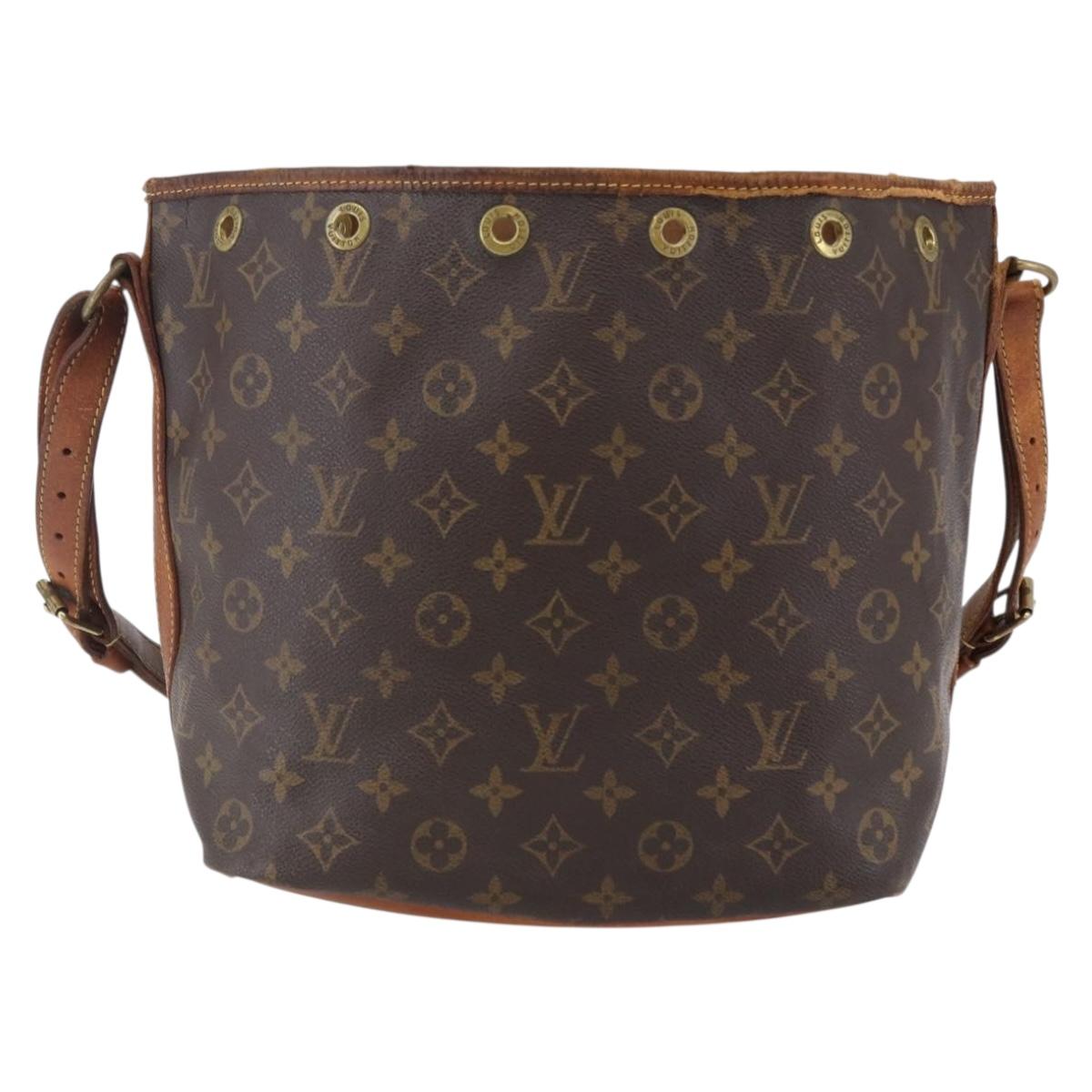 LOUIS VUITTON Monogram Petit Noe Shoulder Bag M42226 LV Auth 144322