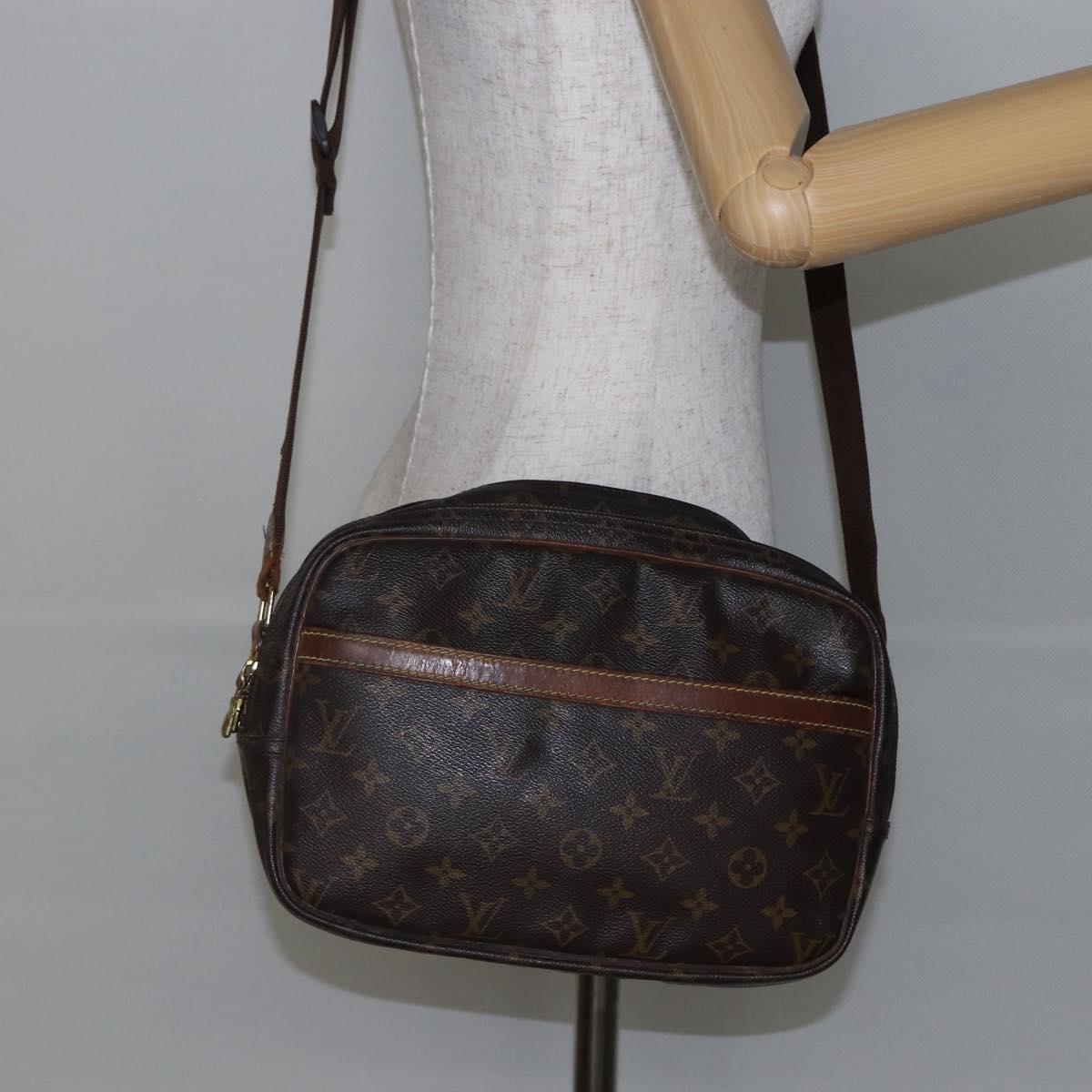 LOUIS VUITTON Monogram Reporter PM Shoulder Bag M45254 LV Auth 144323
