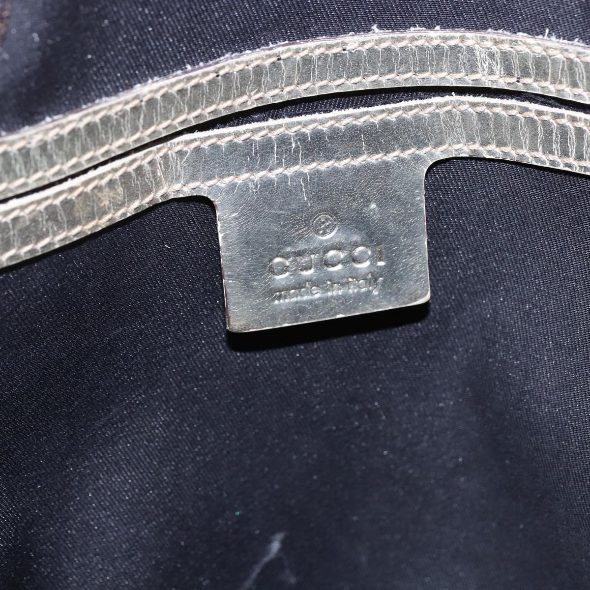 GUCCI GG Supreme Tote Bag PVC Ivory Gold 189896 Auth 144327