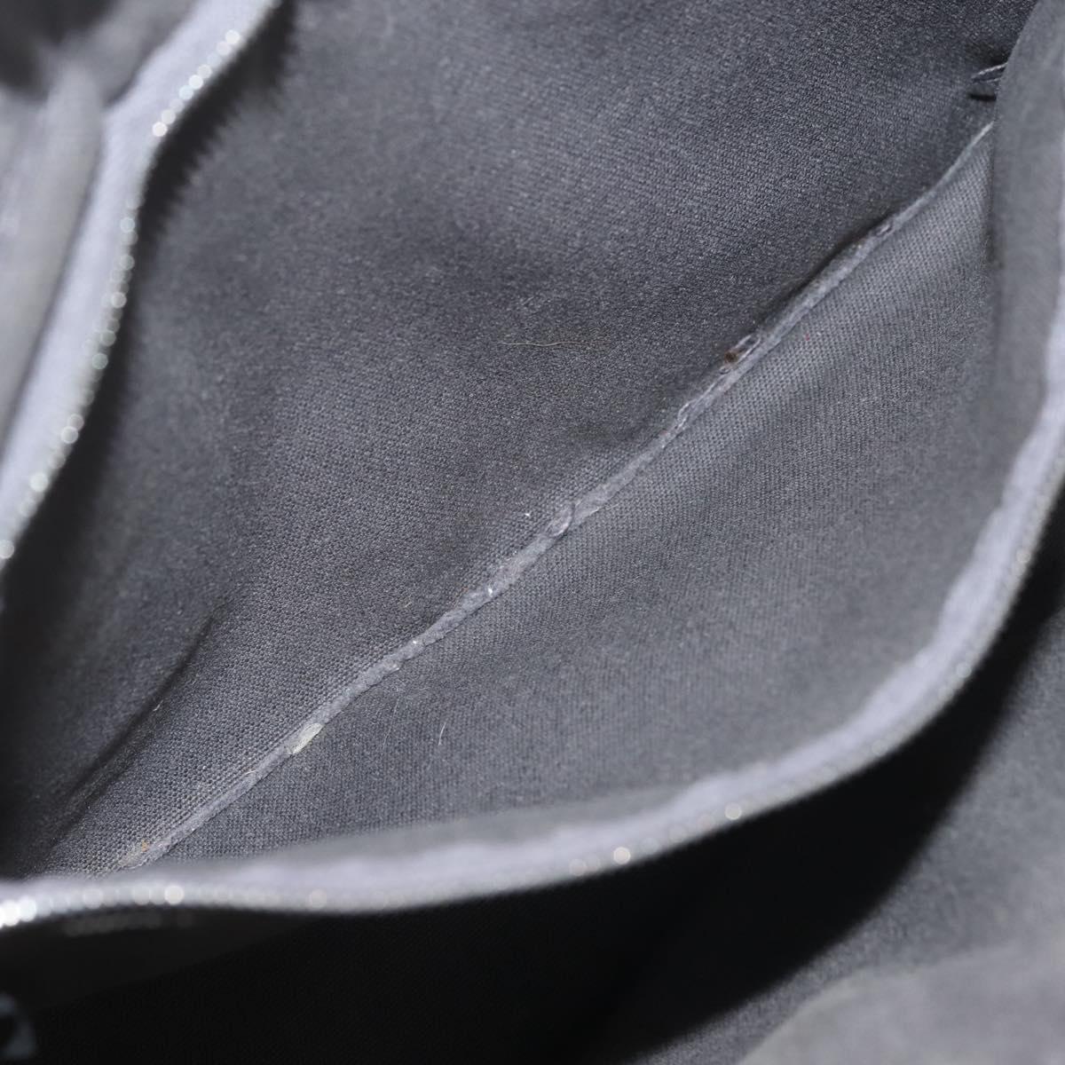 HERMES Fourre Tout PM Hand Bag Canvas Gray Silver Auth 144332