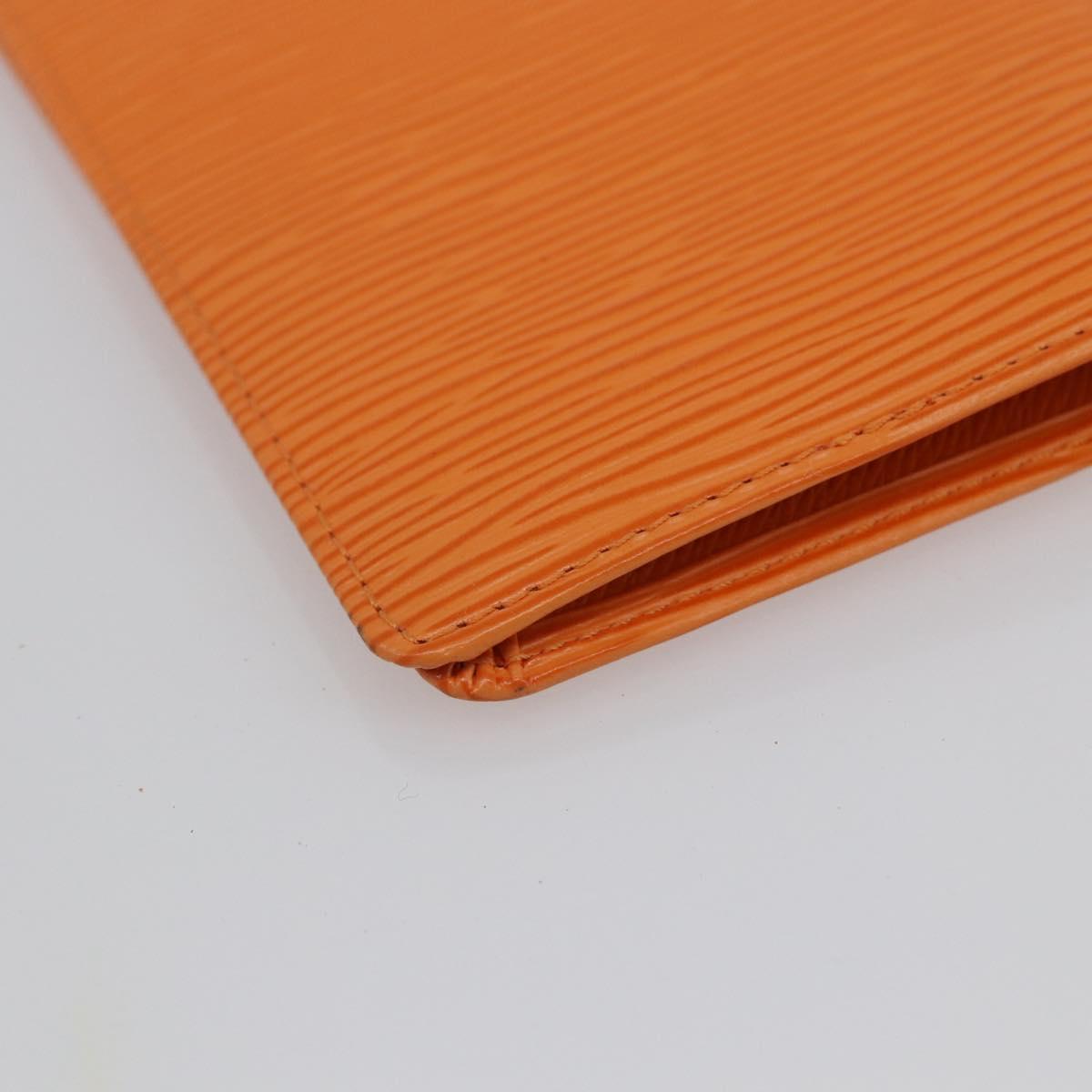 LOUIS VUITTON Epi Agenda Posh Day Planner Cover Orange R2052H LV Auth 144338