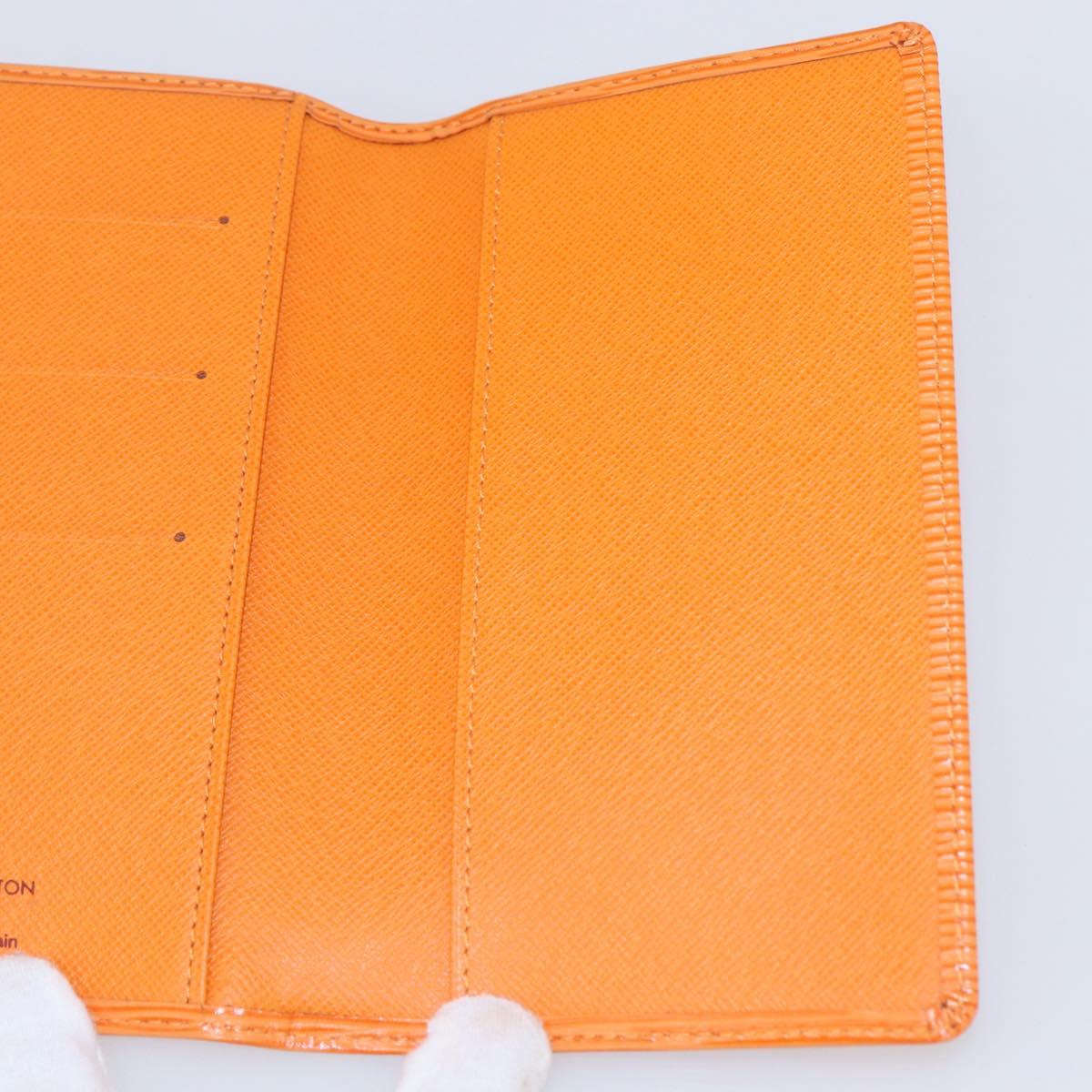 LOUIS VUITTON Epi Agenda Posh Day Planner Cover Orange R2052H LV Auth 144338
