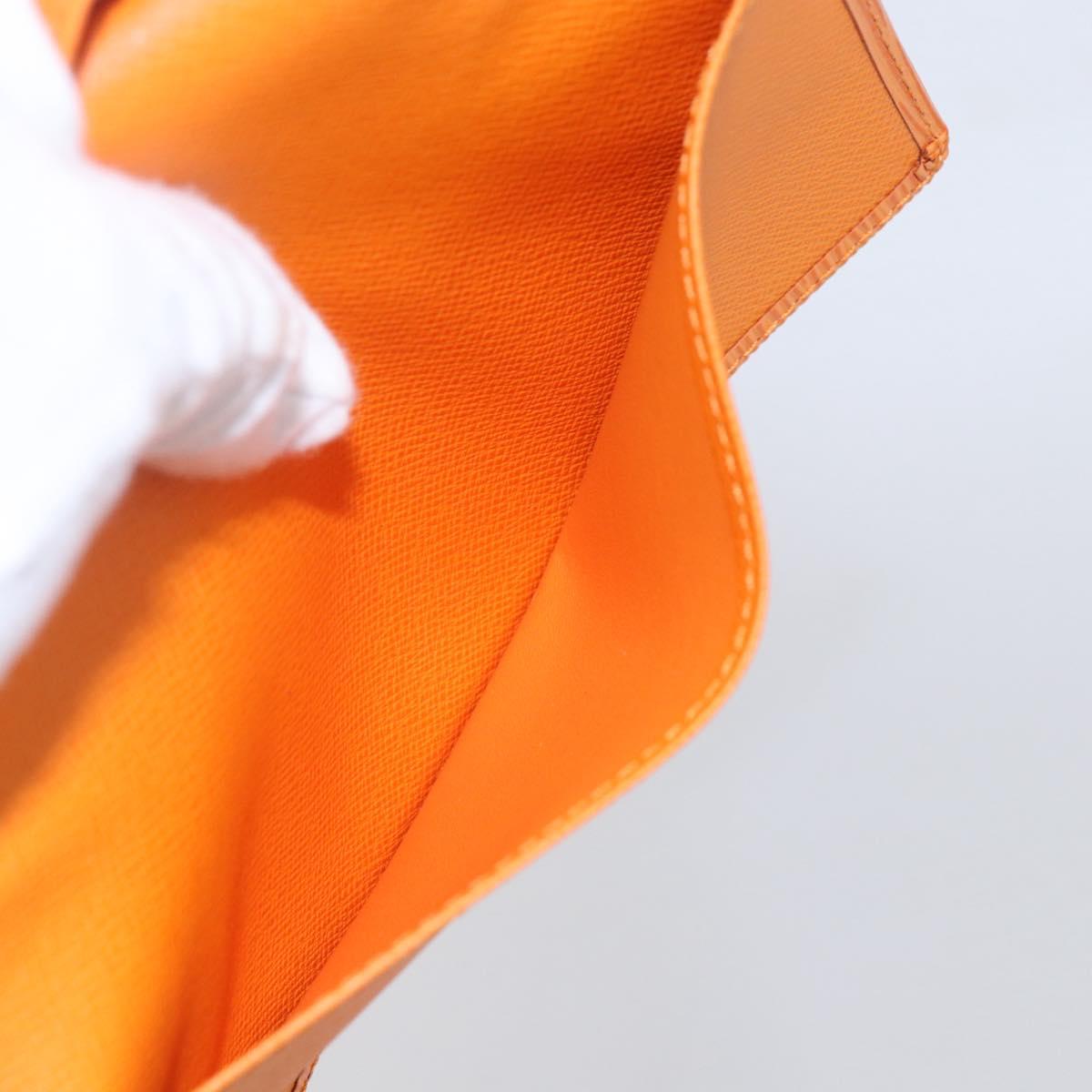 LOUIS VUITTON Epi Agenda Posh Day Planner Cover Orange R2052H LV Auth 144338