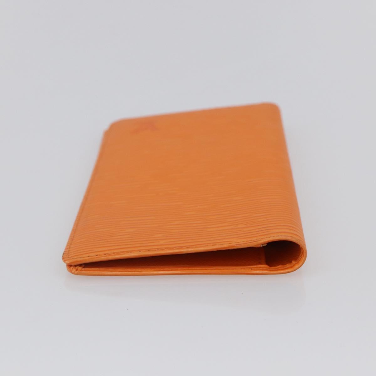 LOUIS VUITTON Epi Agenda Posh Day Planner Cover Orange R2052H LV Auth 144338