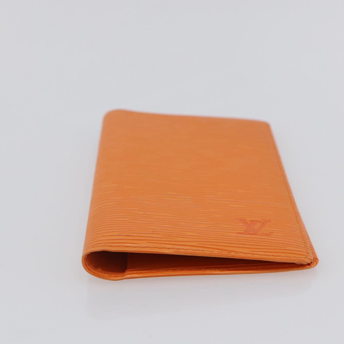 LOUIS VUITTON Epi Agenda Posh Day Planner Cover Orange R2052H LV Auth 144338