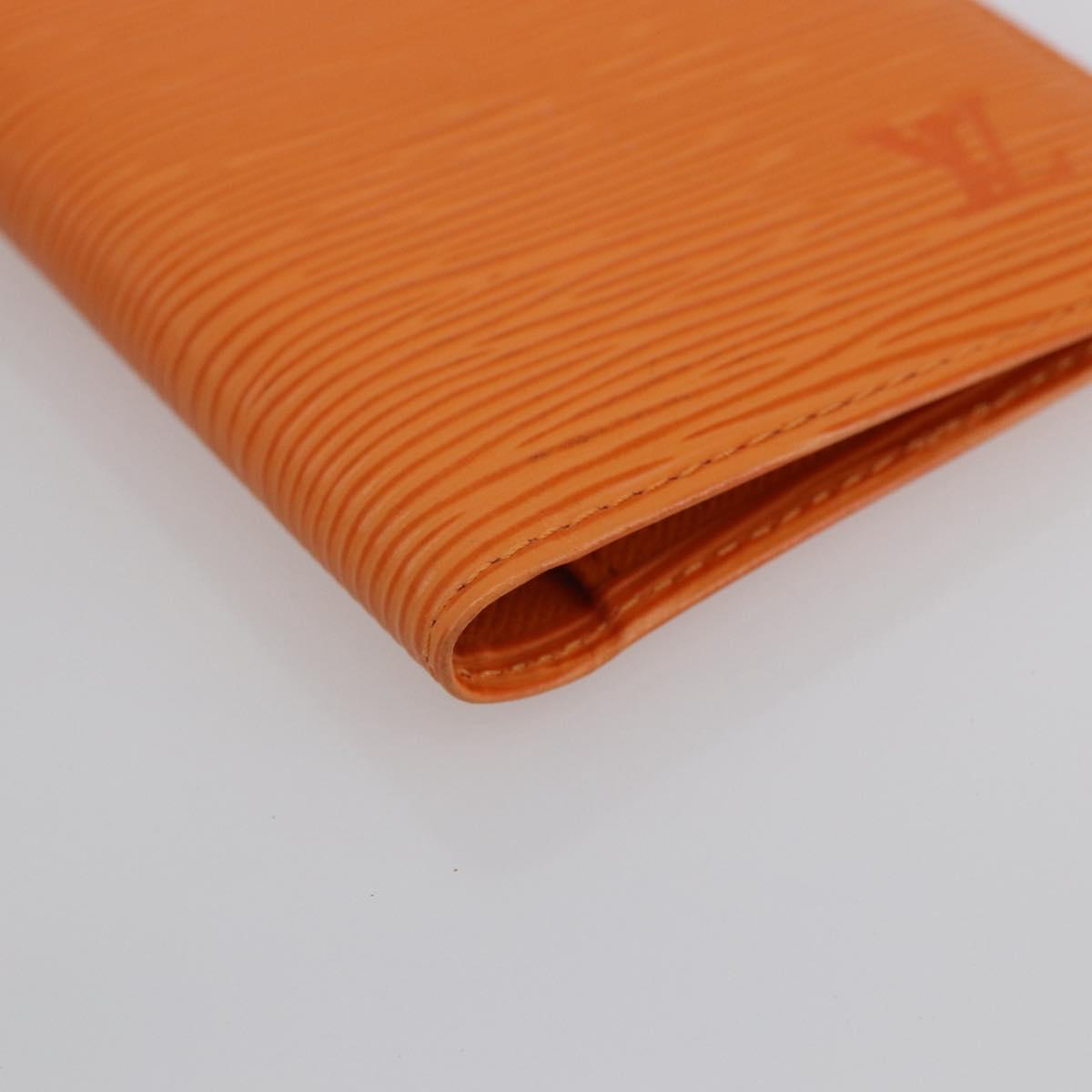 LOUIS VUITTON Epi Agenda Posh Day Planner Cover Orange R2052H LV Auth 144338