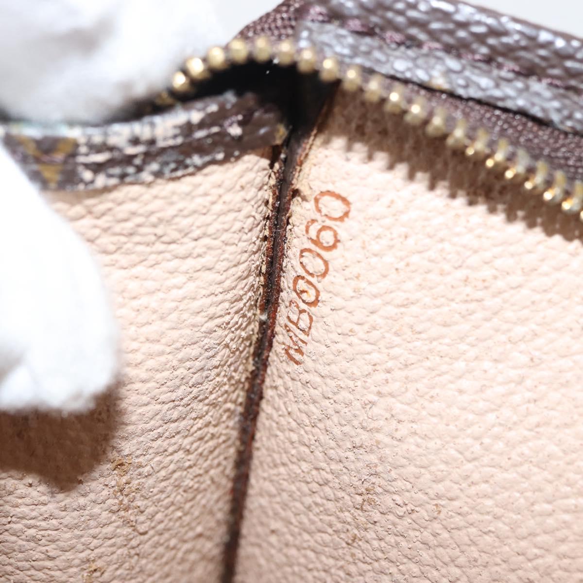 LOUIS VUITTON Monogram Poche Toilette 15 Pouch M47546 LV Auth 144339