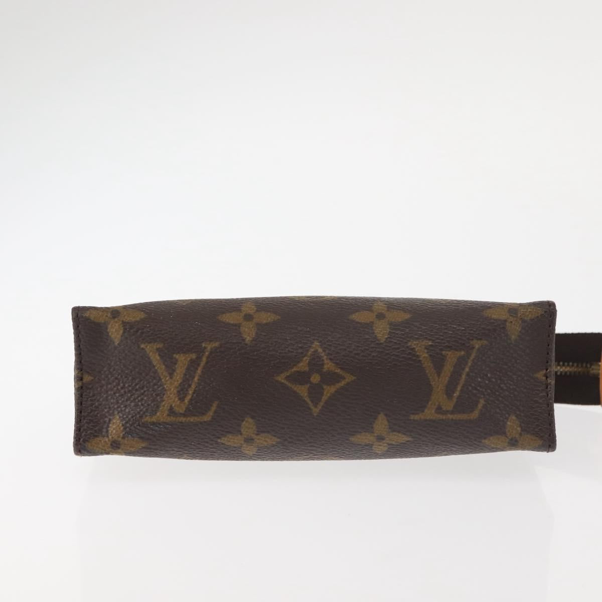LOUIS VUITTON Monogram Poche Toilette 15 Pouch M47546 LV Auth 144339