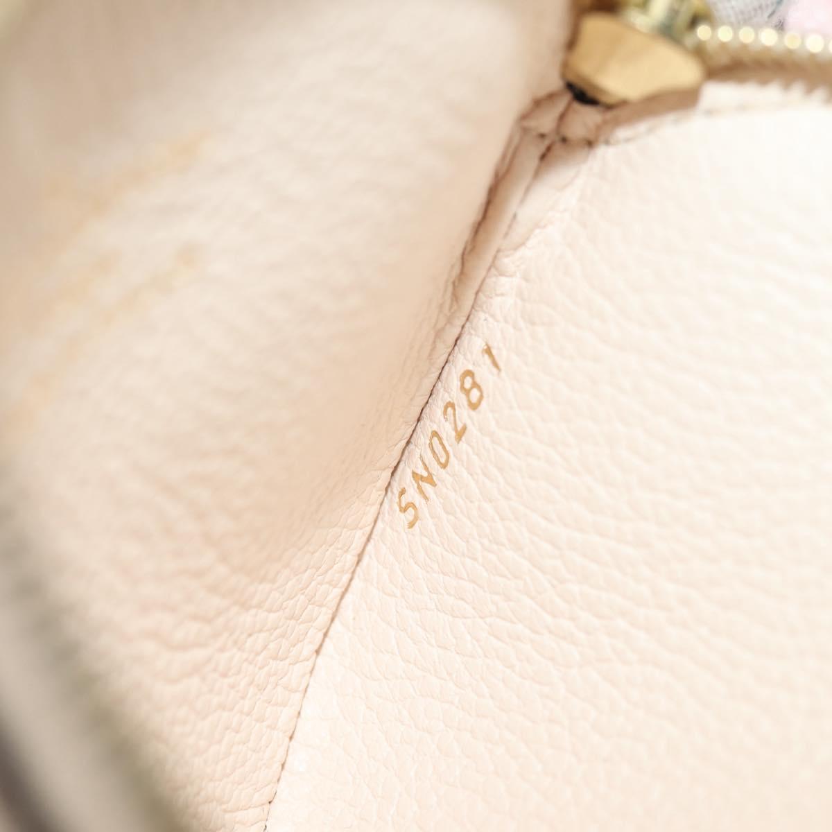 LOUIS VUITTON Monogram Empreinte Pochette Trio Pouch Pink M80407 LV Auth 144344A