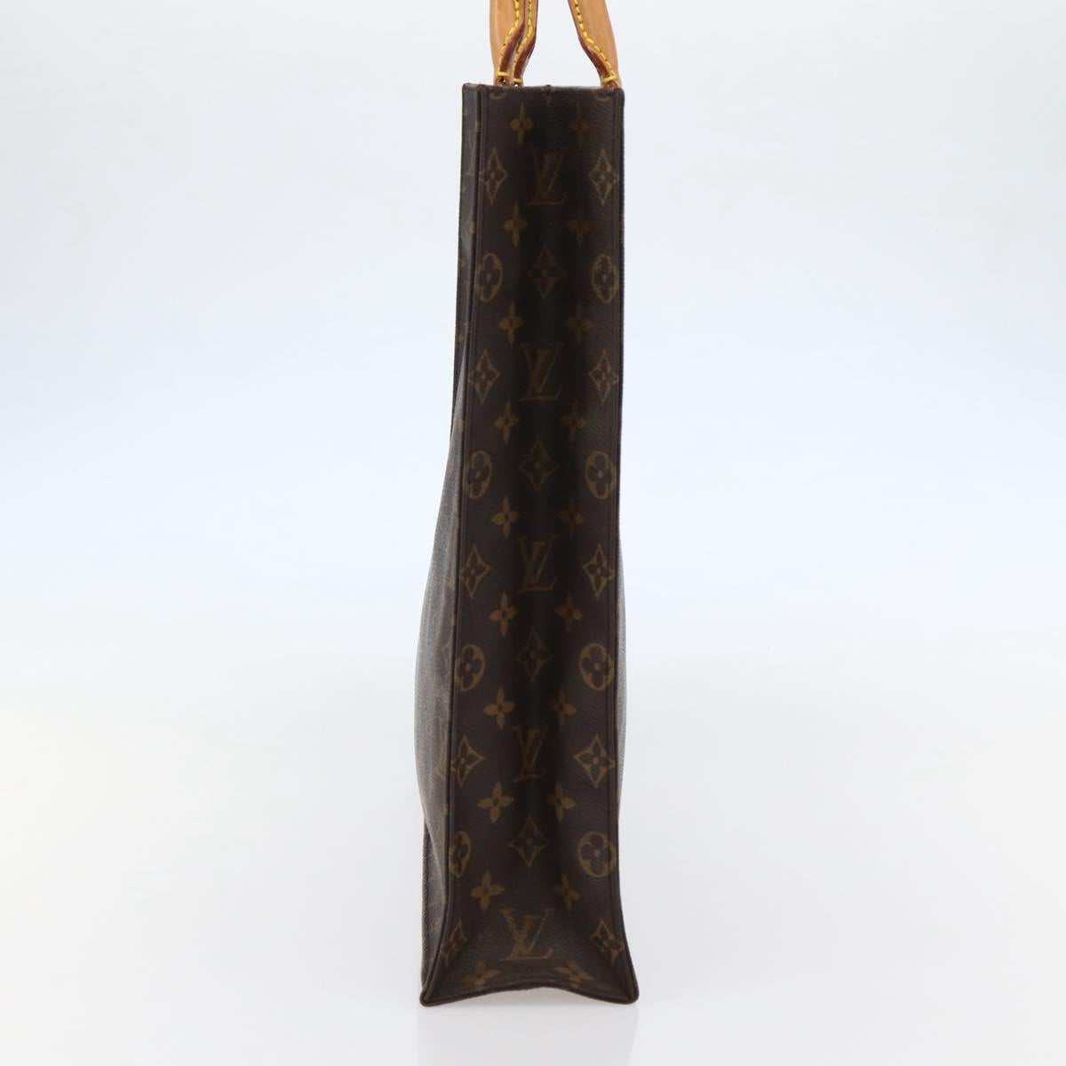 LOUIS VUITTON Monogram Sac Plat Hand Bag M51140 LV Auth 144364