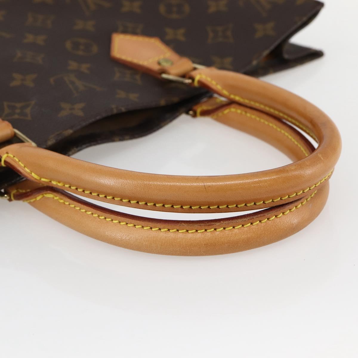 LOUIS VUITTON Monogram Sac Plat Hand Bag M51140 LV Auth 144364