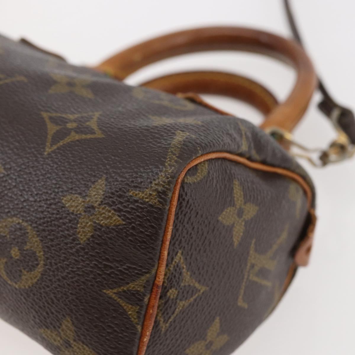 LOUIS VUITTON Monogram Mini Speedy Hand Bag M41534 LV Auth 144370