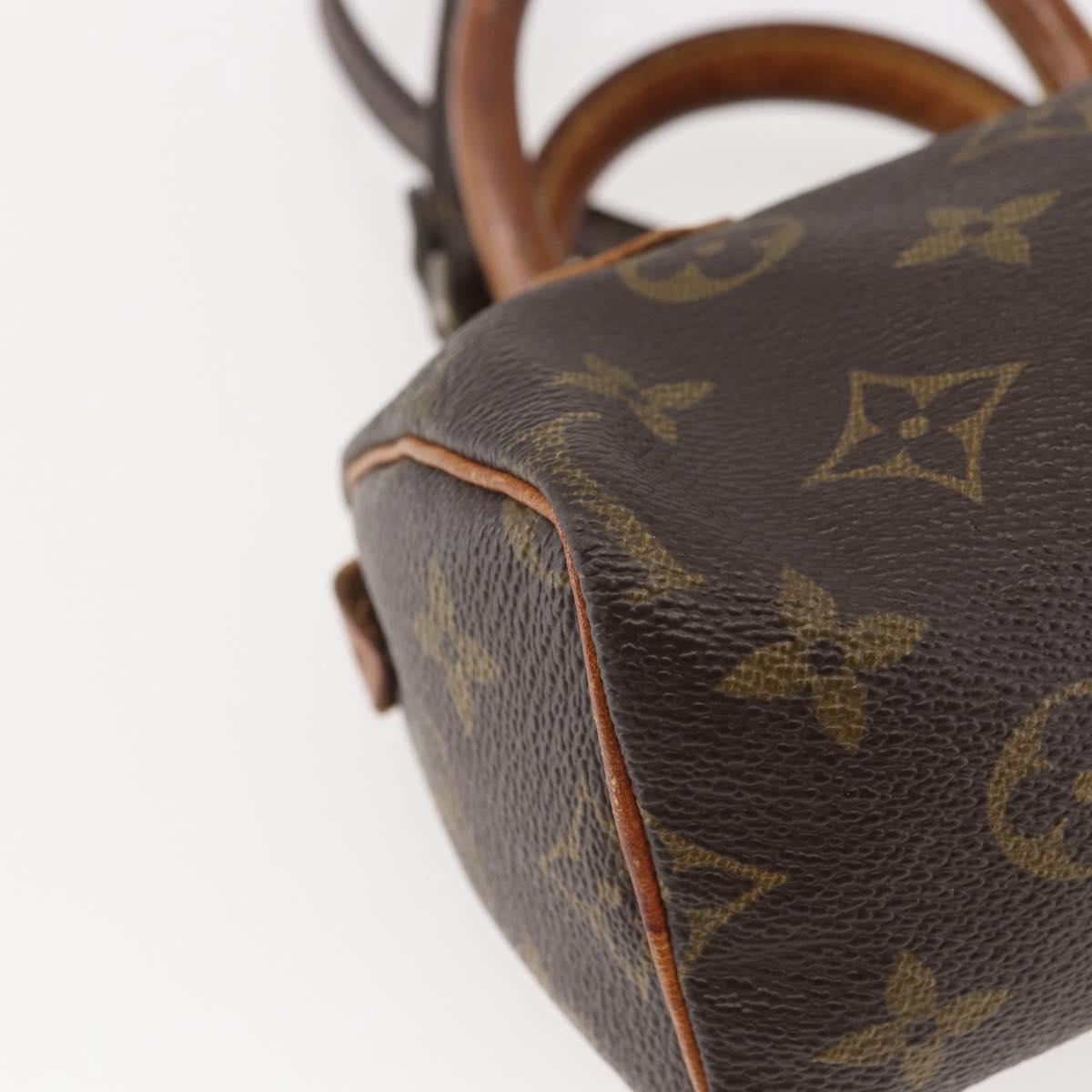 LOUIS VUITTON Monogram Mini Speedy Hand Bag M41534 LV Auth 144370