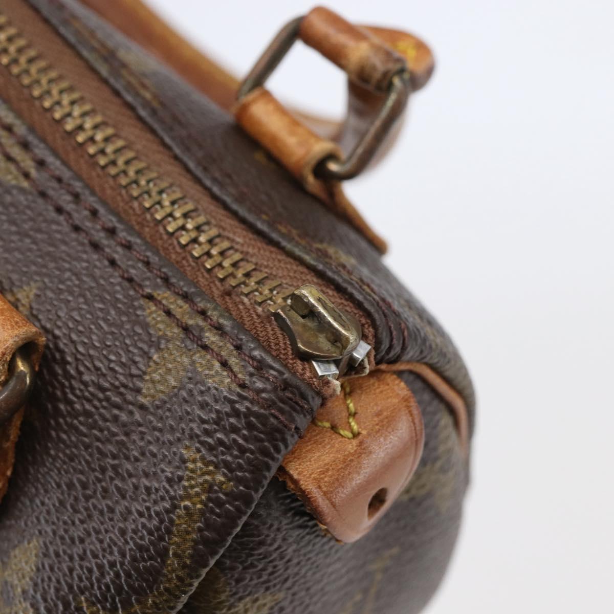 LOUIS VUITTON Monogram Mini Speedy Hand Bag M41534 LV Auth 144370