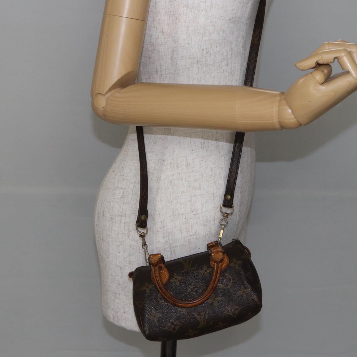 LOUIS VUITTON Monogram Mini Speedy Hand Bag M41534 LV Auth 144370