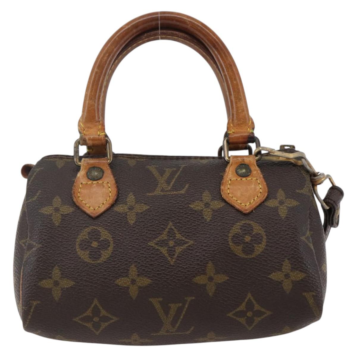 LOUIS VUITTON Monogram Mini Speedy Hand Bag M41534 LV Auth 144370