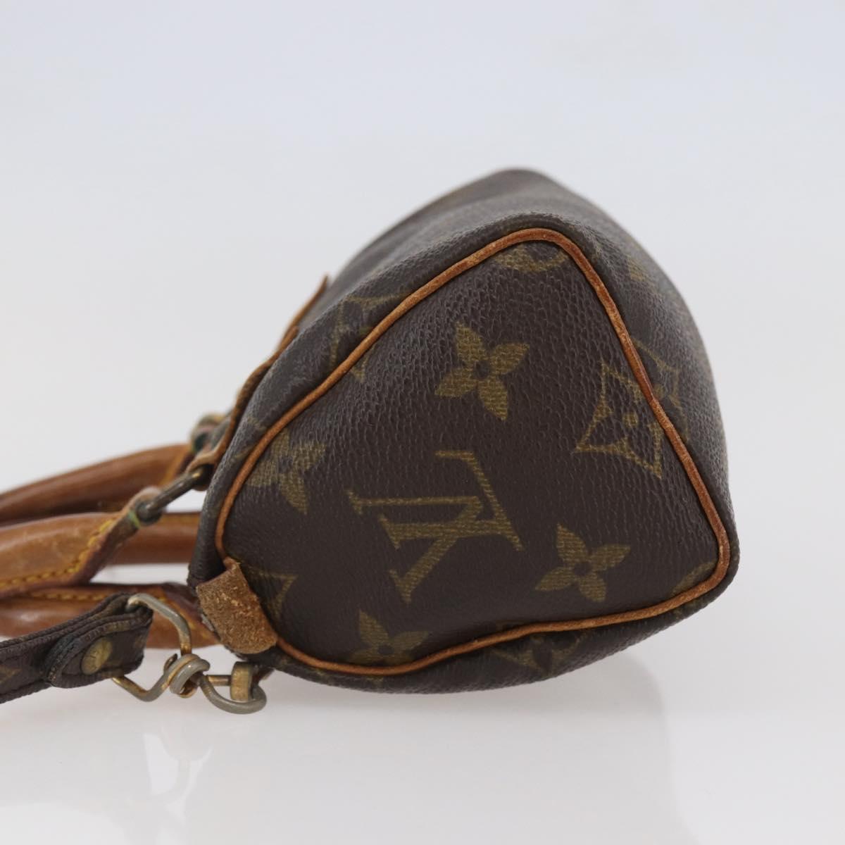 LOUIS VUITTON Monogram Mini Speedy Hand Bag M41534 LV Auth 144370