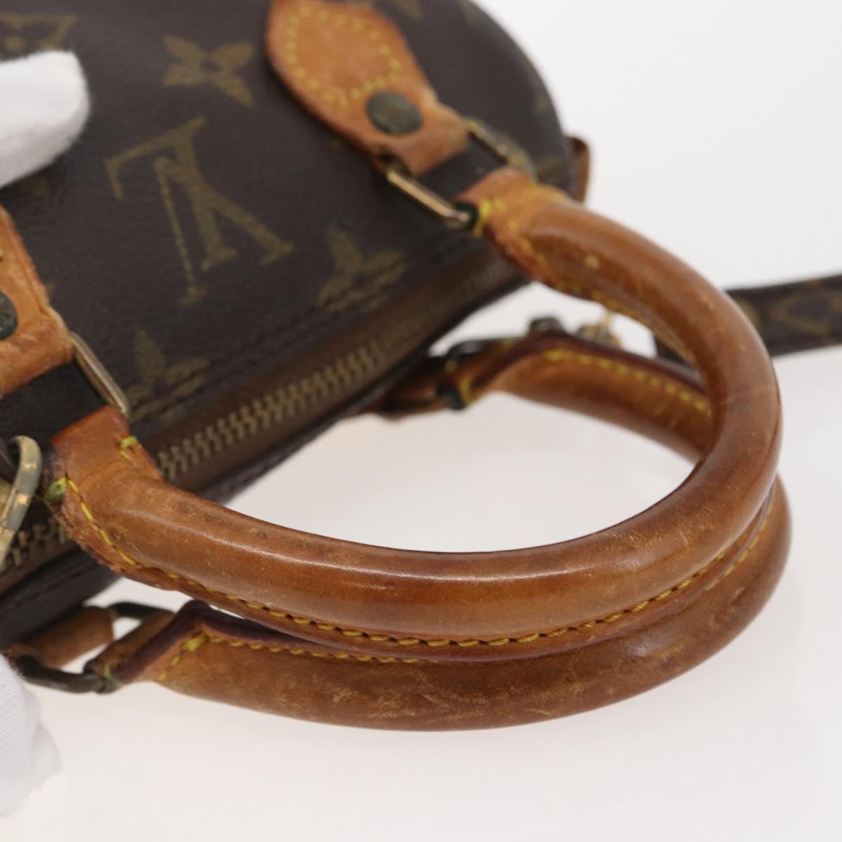 LOUIS VUITTON Monogram Mini Speedy Hand Bag M41534 LV Auth 144370