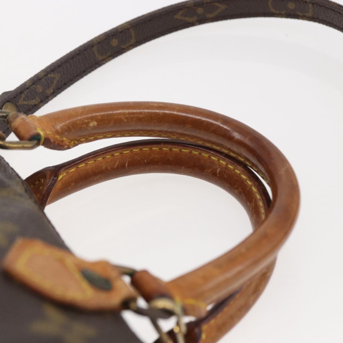 LOUIS VUITTON Monogram Mini Speedy Hand Bag M41534 LV Auth 144370