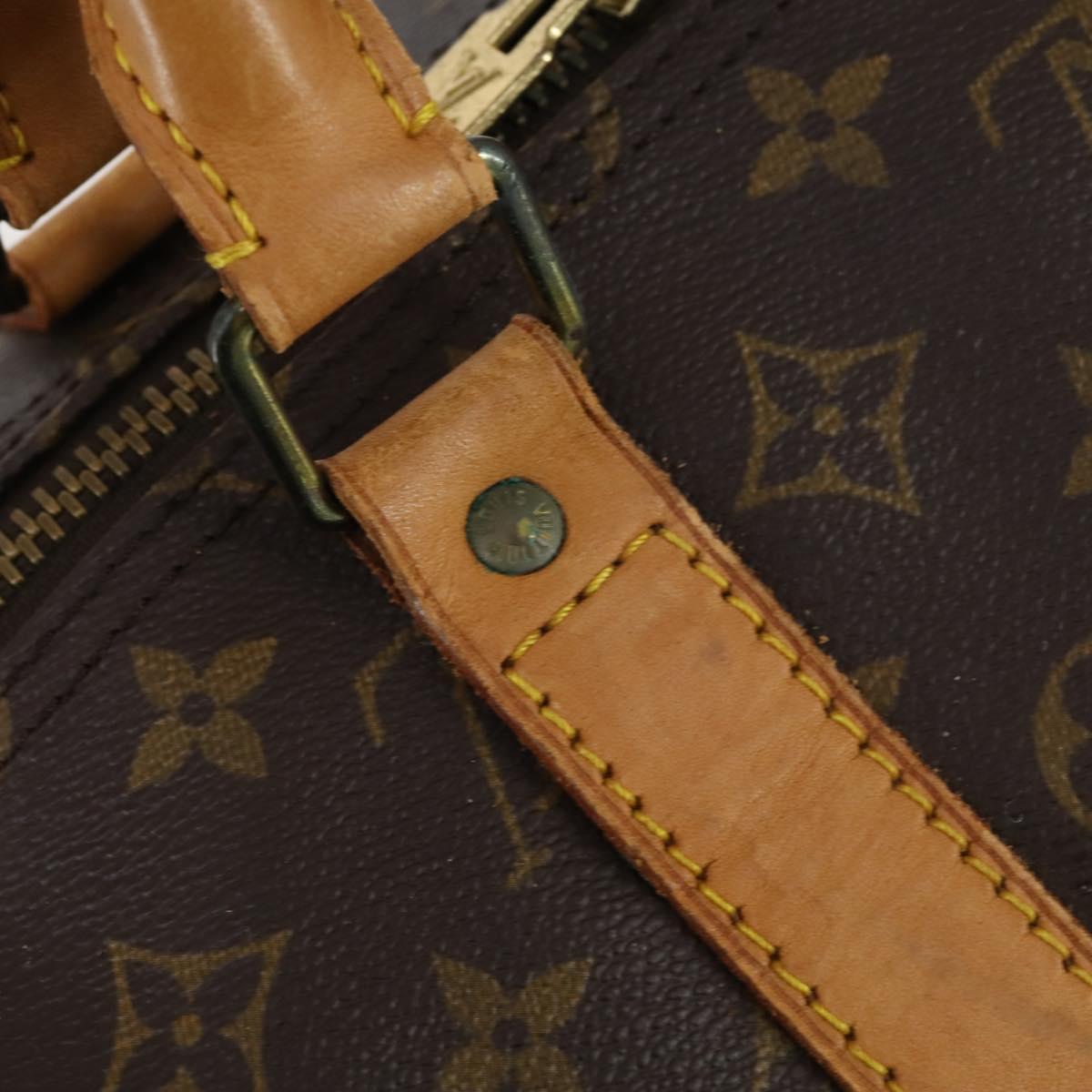 LOUIS VUITTON Monogram Keepall 55 Boston Bag M41424 LV Auth 144402