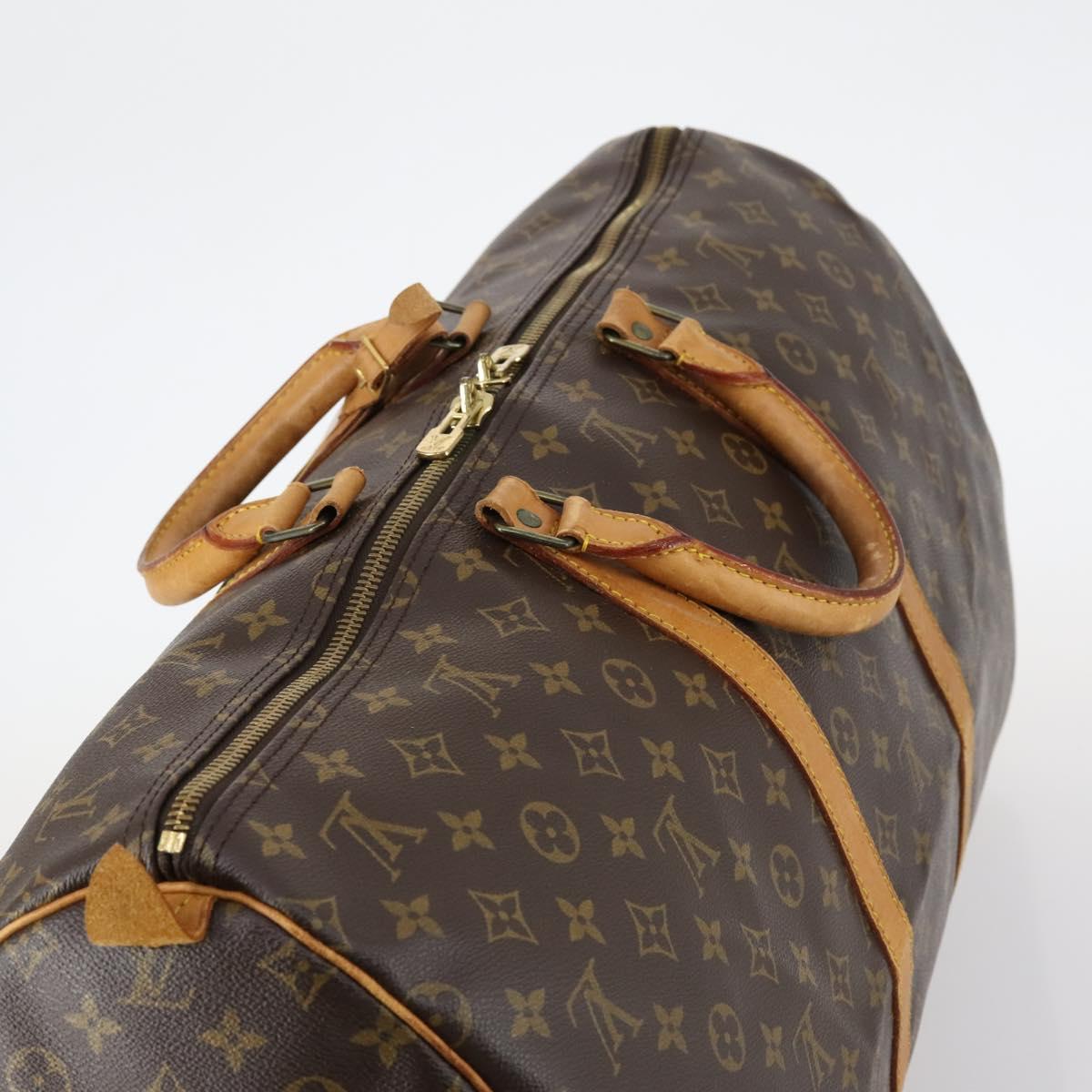LOUIS VUITTON Monogram Keepall 55 Boston Bag M41424 LV Auth 144402