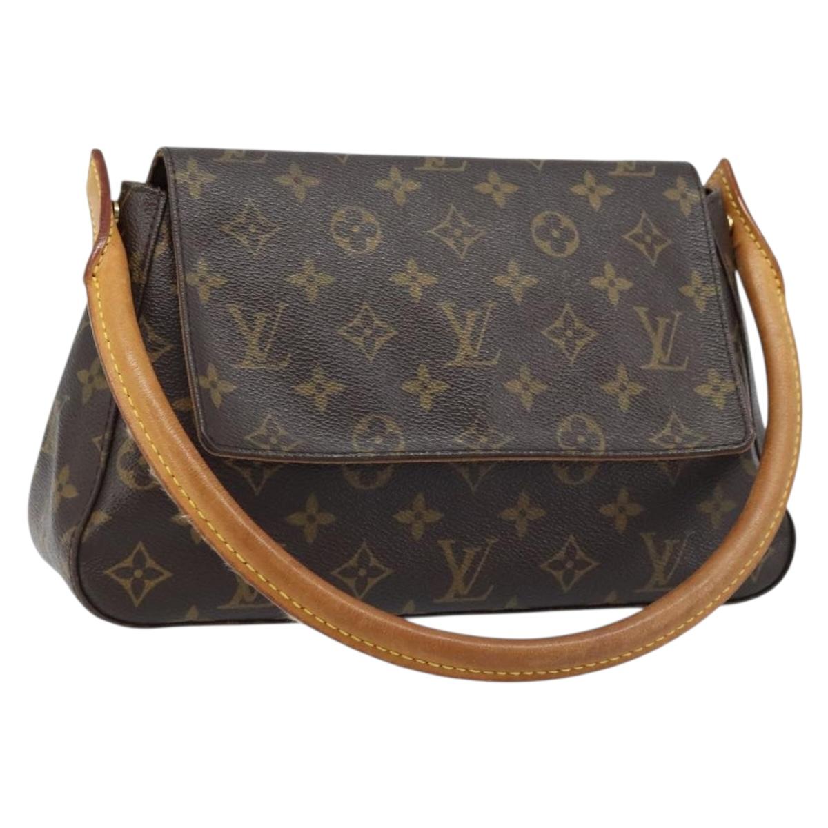 LOUIS VUITTON Monogram Mini Looping Shoulder Bag M51147 LV Auth 144404