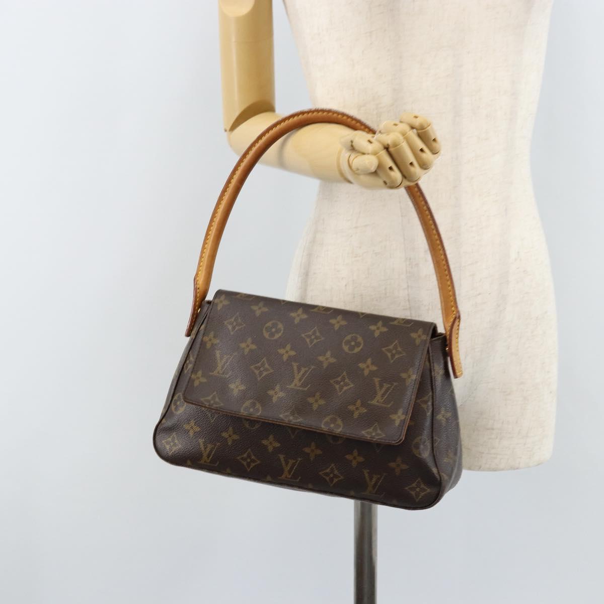 LOUIS VUITTON Monogram Mini Looping Shoulder Bag M51147 LV Auth 144404