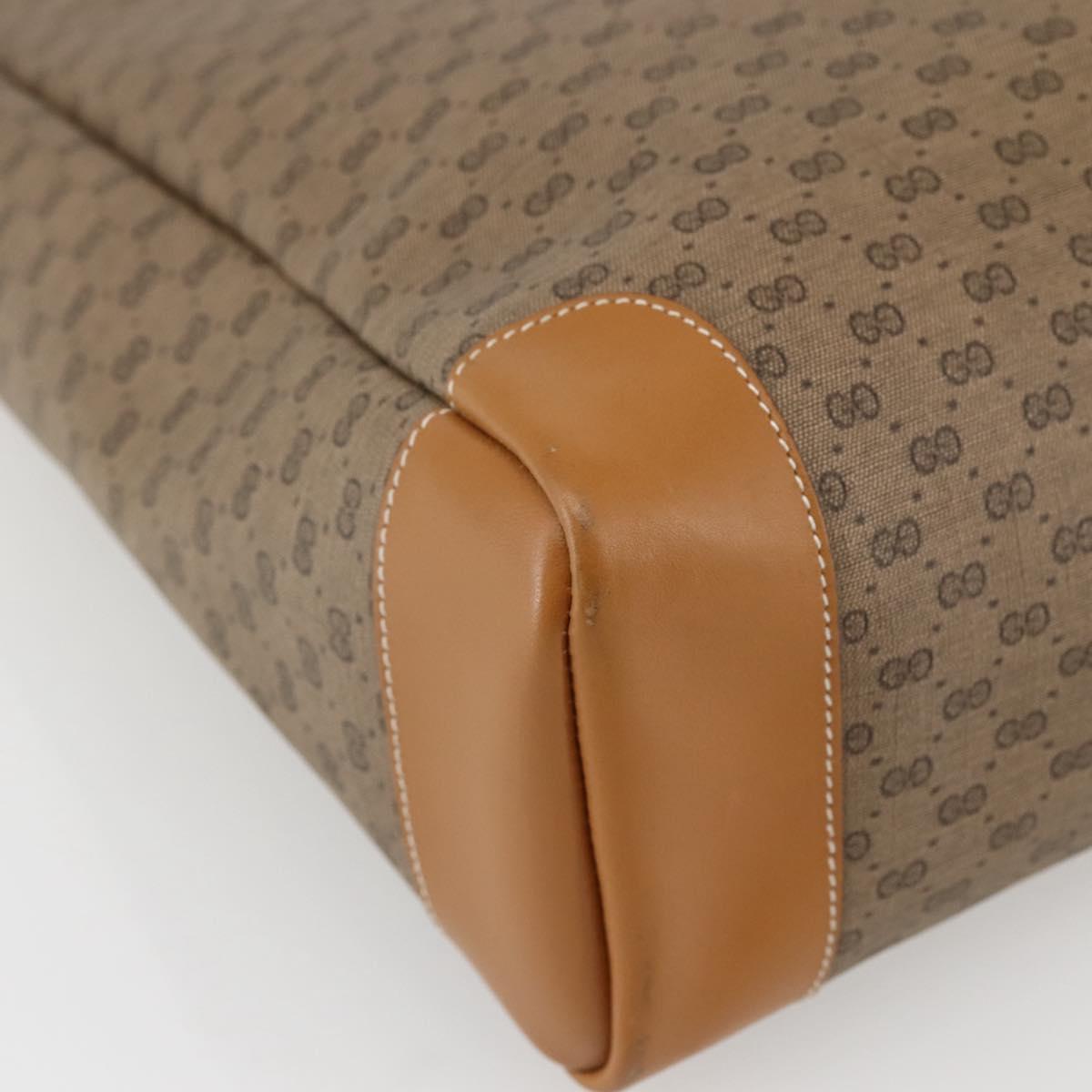 GUCCI Micro GG Supreme Tote Bag PVC Beige Gold 002 123 0135 Auth 144408