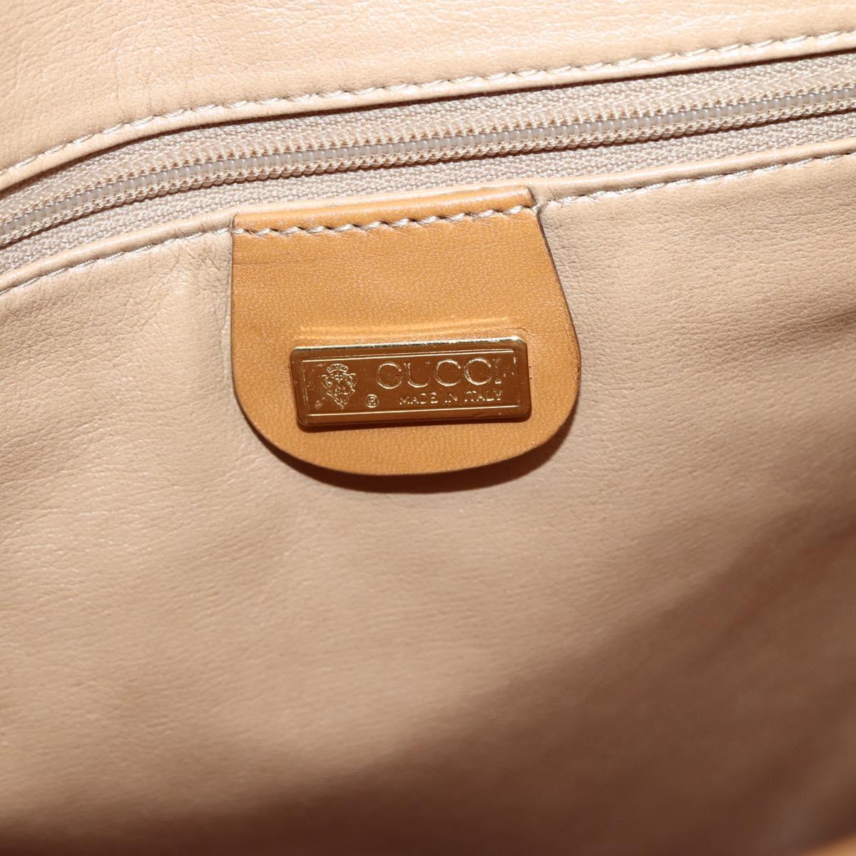 GUCCI Micro GG Supreme Tote Bag PVC Beige Gold 002 123 0135 Auth 144408