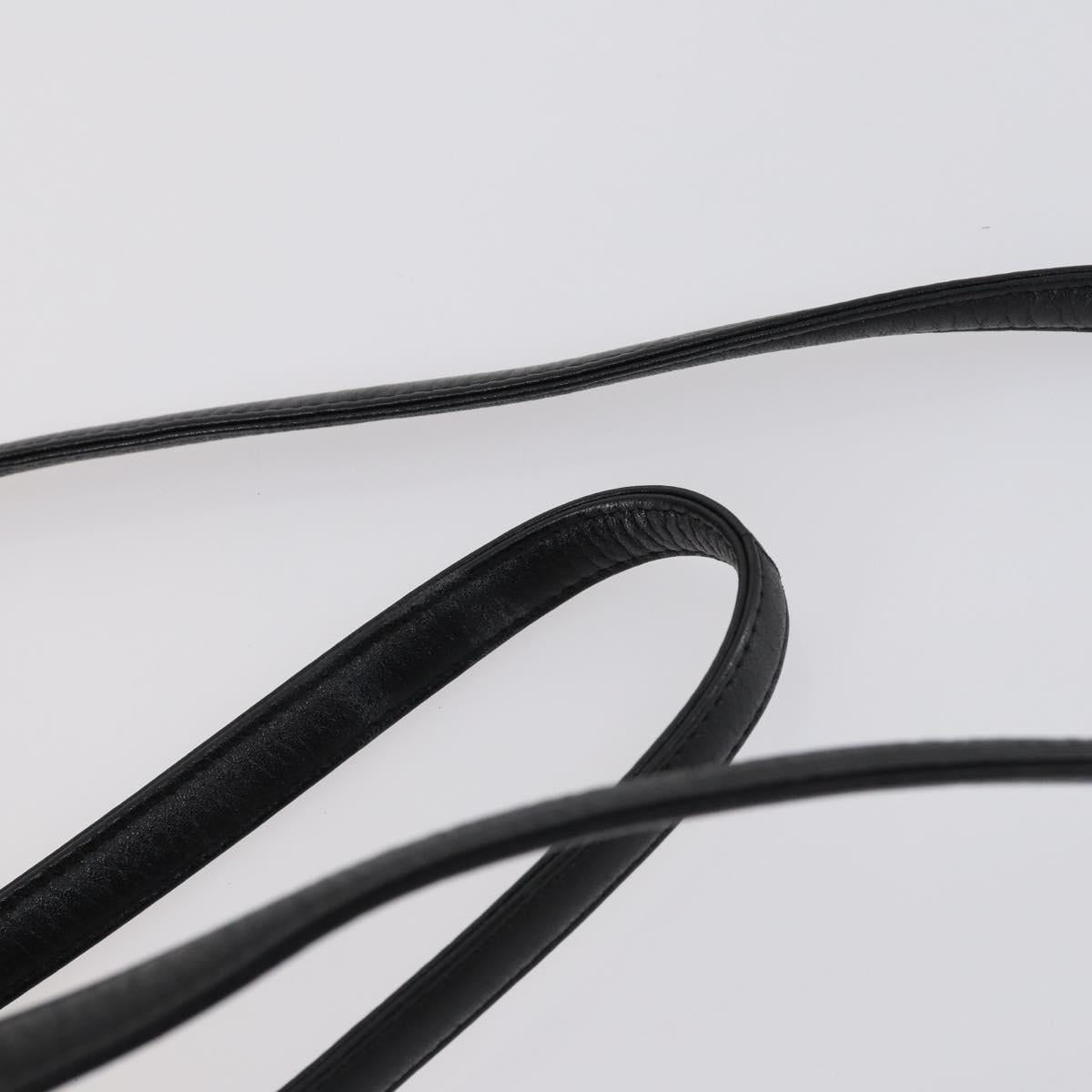 MCM Studs Backpack Leather Black Gold Auth 144411