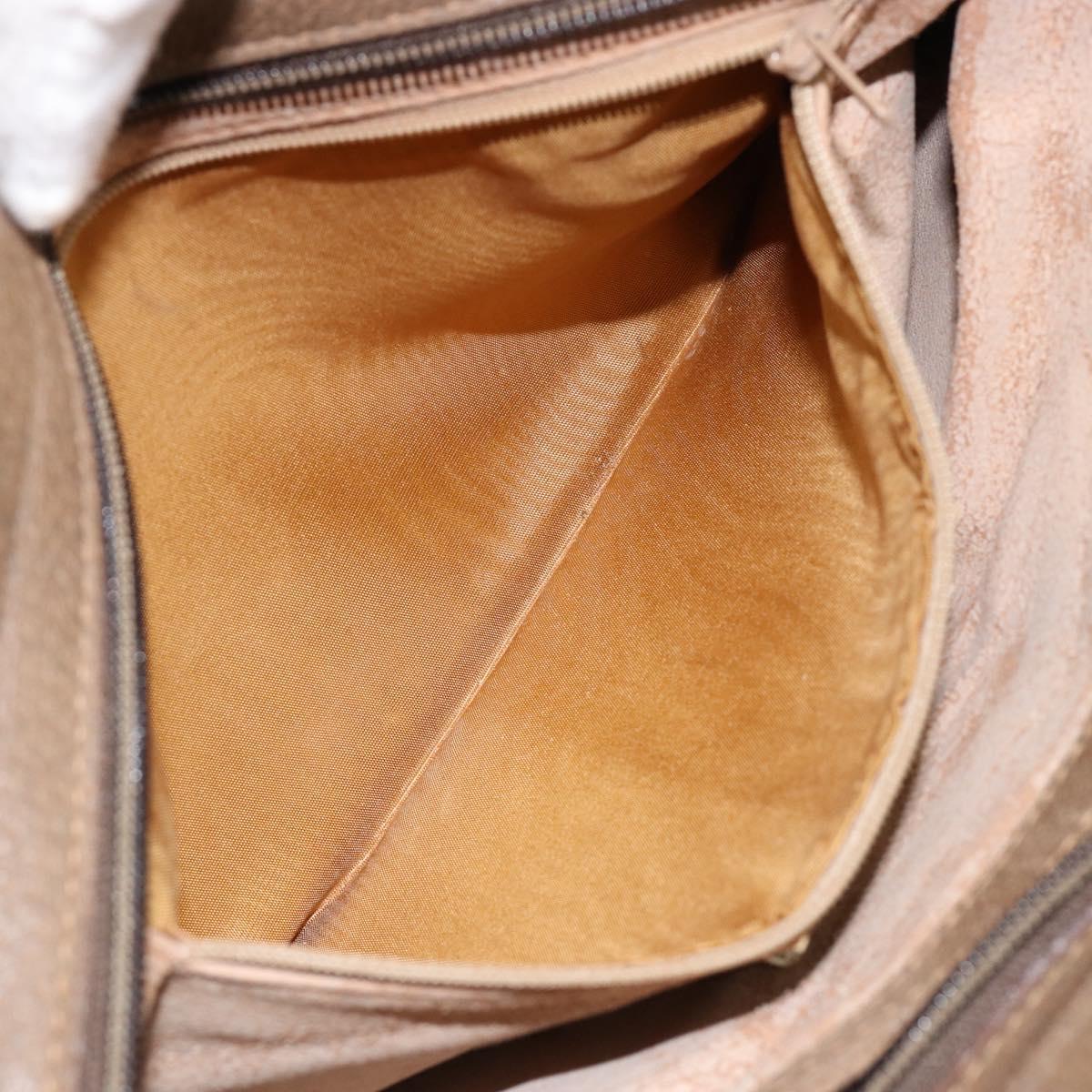 GUCCI GG Supreme Web Sherry Line Bag PVC Beige Gold 14 02 013 Auth 144420