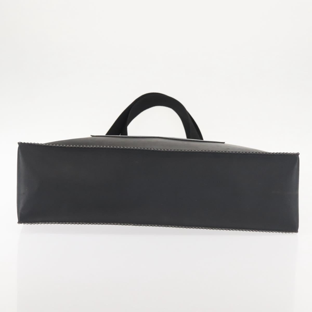 CHANEL COCO Mark Tote Bag Rubber Black CC Auth 144424