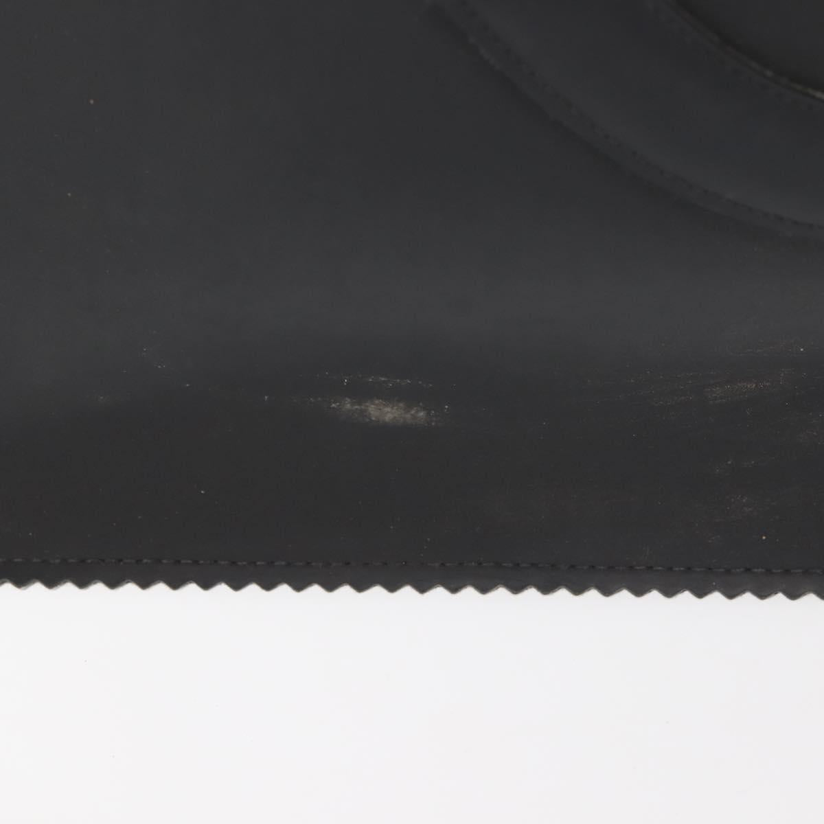 CHANEL COCO Mark Tote Bag Rubber Black CC Auth 144424