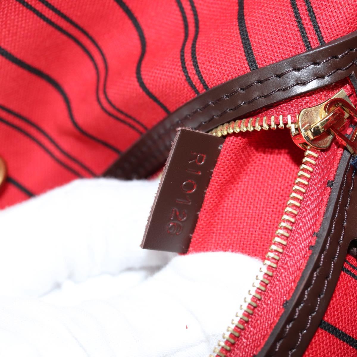 LOUIS VUITTON Damier Ebene Delightful MM Shoulder Bag N41460 LV Auth 144425M