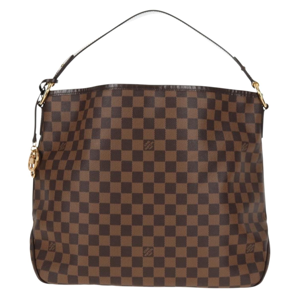 LOUIS VUITTON Damier Ebene Delightful MM Shoulder Bag N41460 LV Auth 144425M