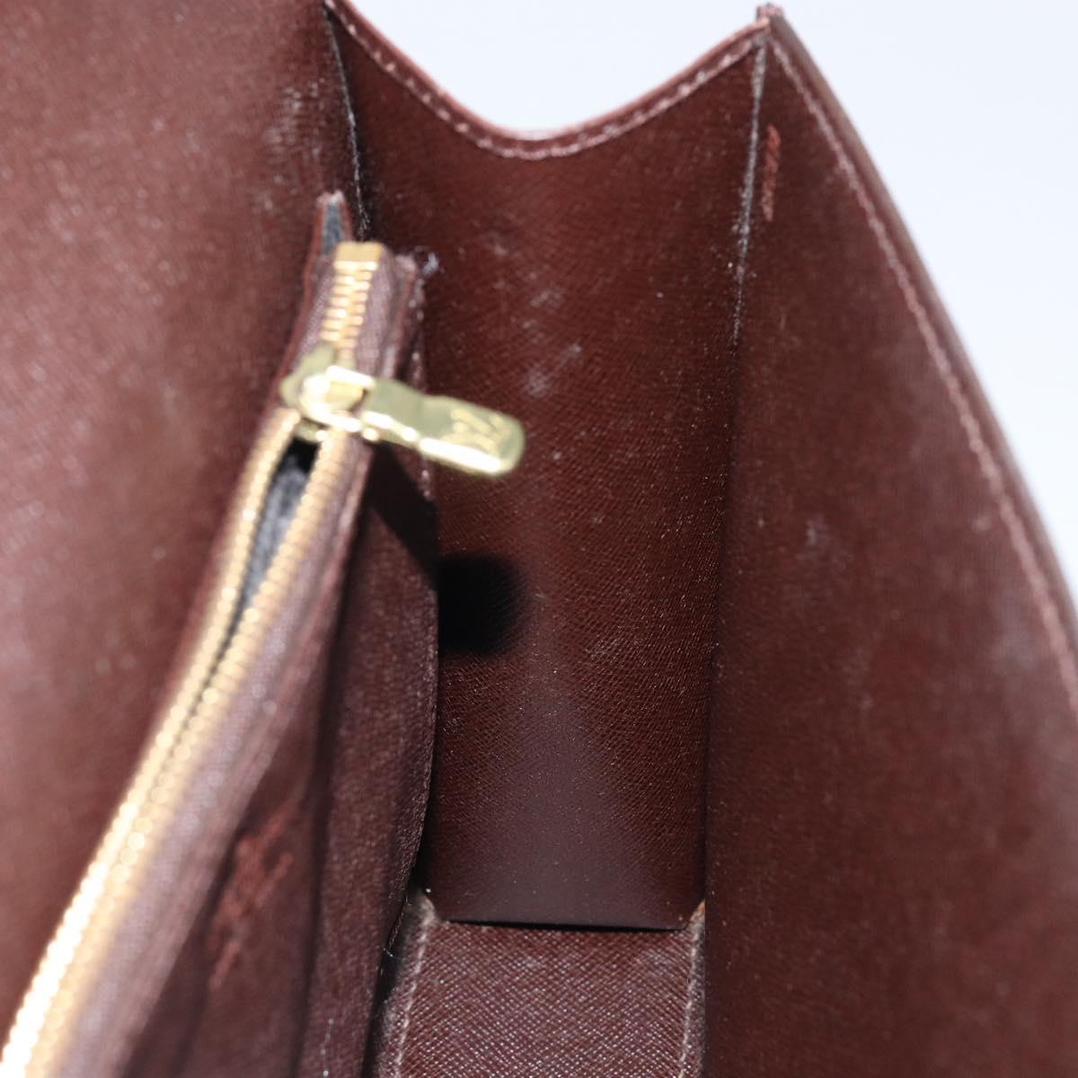 LOUIS VUITTON Damier Ebene Malesherbes Hand Bag N51379 LV Auth 144426