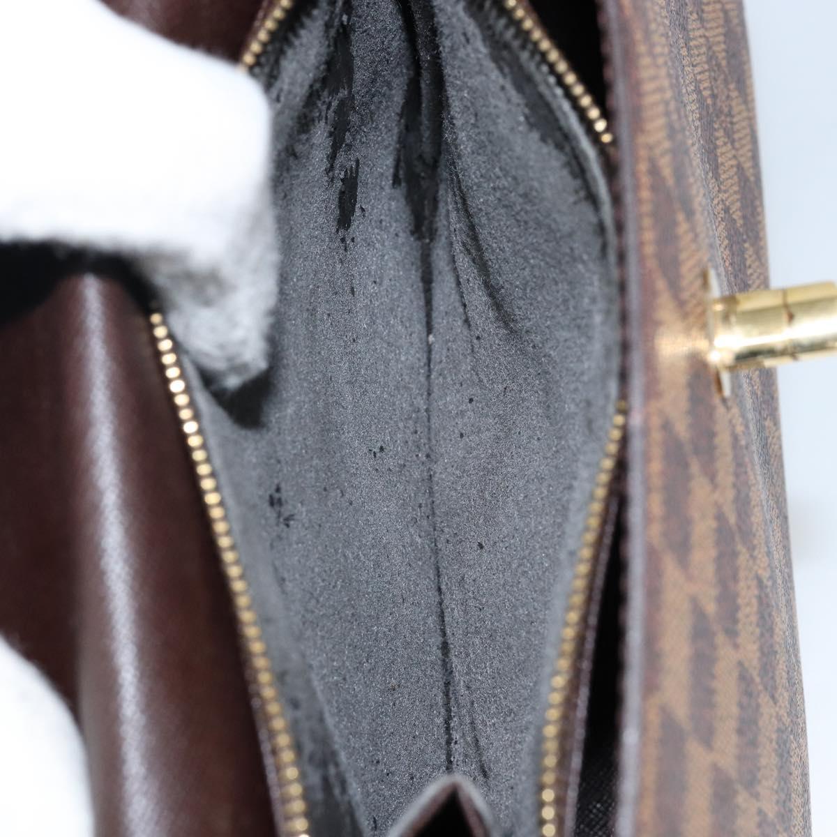 LOUIS VUITTON Damier Ebene Malesherbes Hand Bag N51379 LV Auth 144426