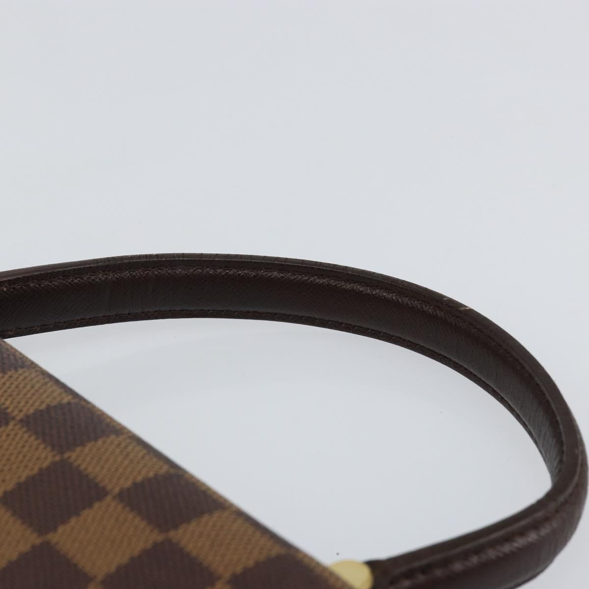 LOUIS VUITTON Damier Ebene Malesherbes Hand Bag N51379 LV Auth 144426