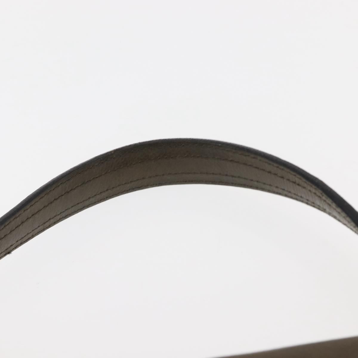 SAINT LAURENT Muse Toe Shoulder Bag Leather Khaki Gold 197148 Auth 144430